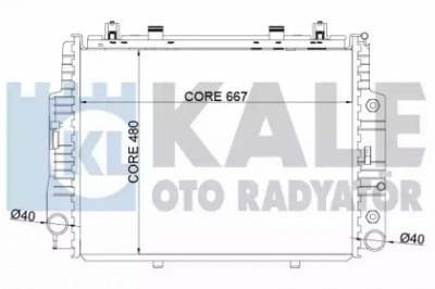 KALE OTO RADYATOR 351300 -  Радиатор, охлаждение двигателя